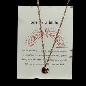 One in a Million necklace gold tone New